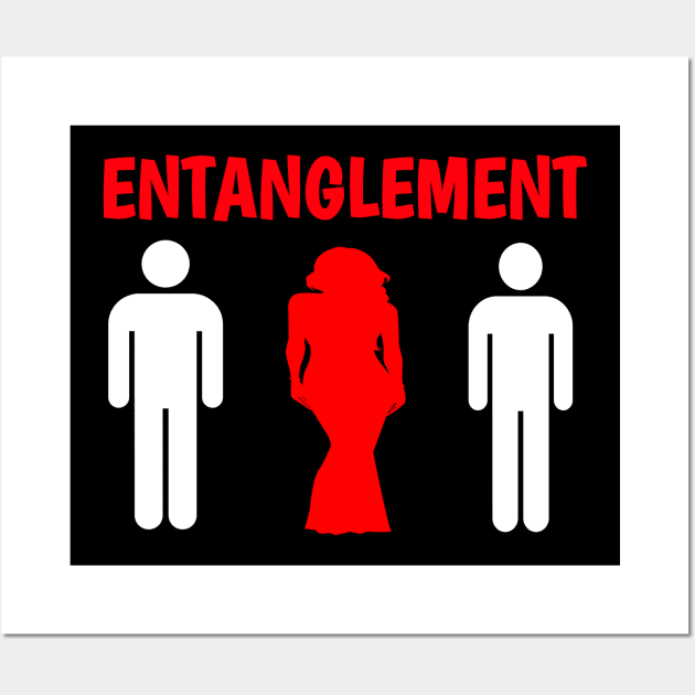 entanglement relationship funny Wall Art by DODG99